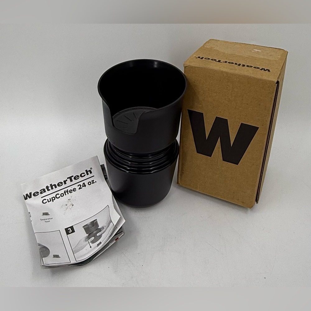 Weather Tech Cup Coffee 24 Oz Black Car‎ Cup Mug Holder New In Box NIB 8AYCC24